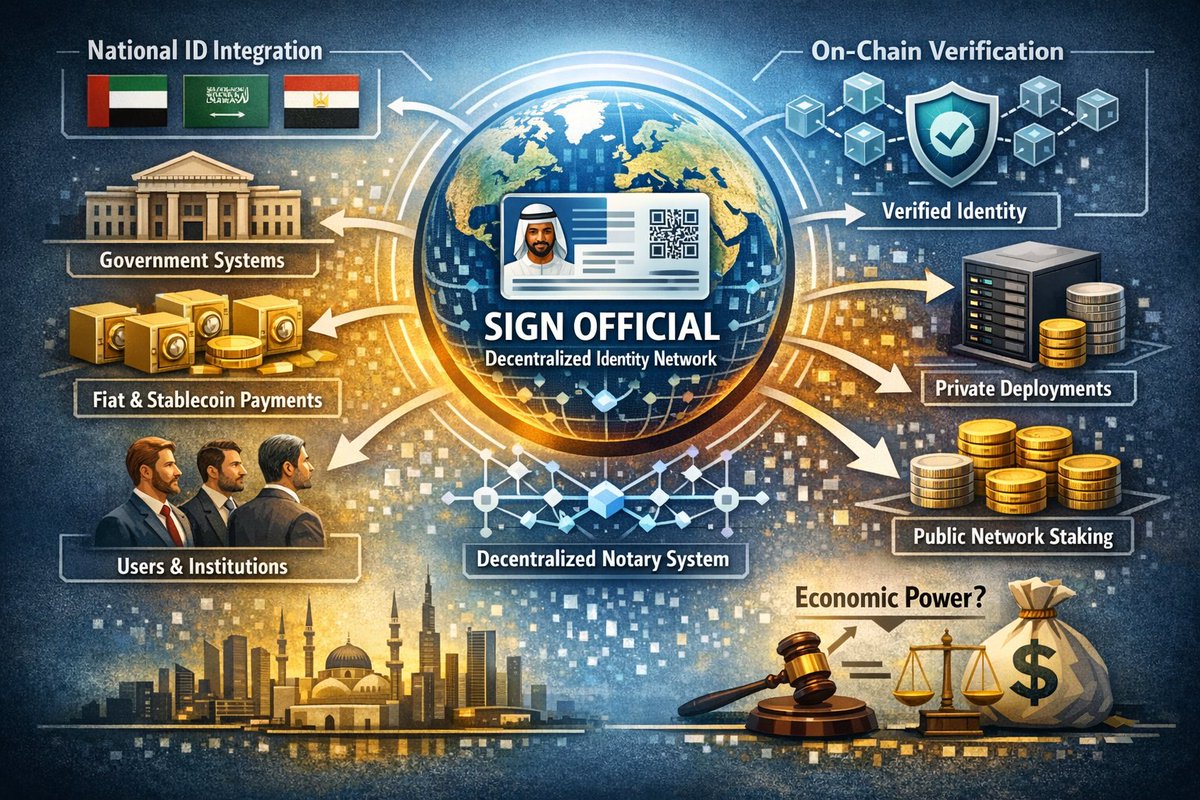 BellaBit9133's tweet photo. @Sign is tackling one of crypto’s biggest bottlenecks: identity.
bridging realworld IDs onchain verification it could unlock institutional adoption. But there’s catch if payments shift fiat or stablecoins, will public network lose economic power? #signdigitalsovereigninfra $SIGN https://t.co/korJXNddfH