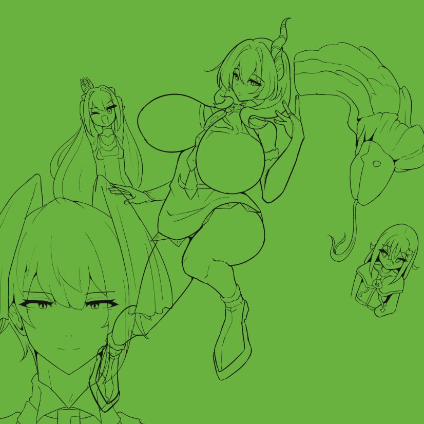 気が早いけどパッケージ絵的なヤツに挑戦してます 