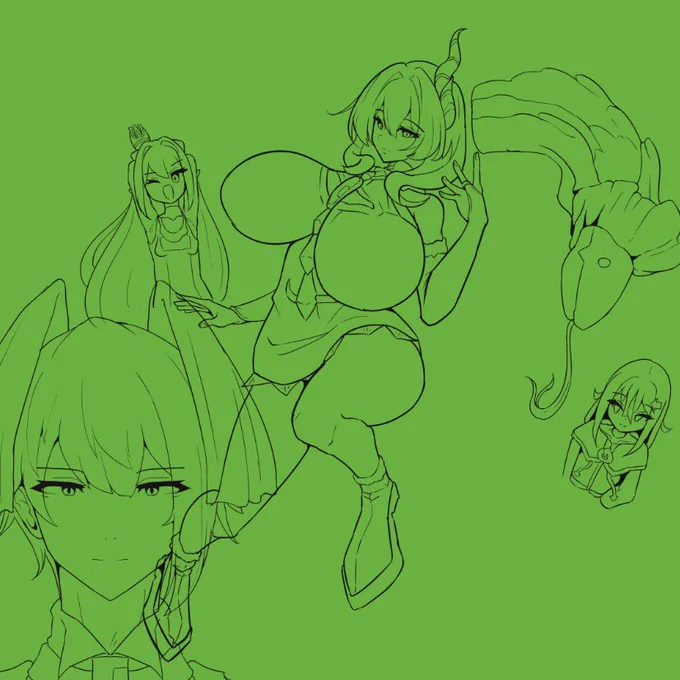 気が早いけどパッケージ絵的なヤツに挑戦してます
