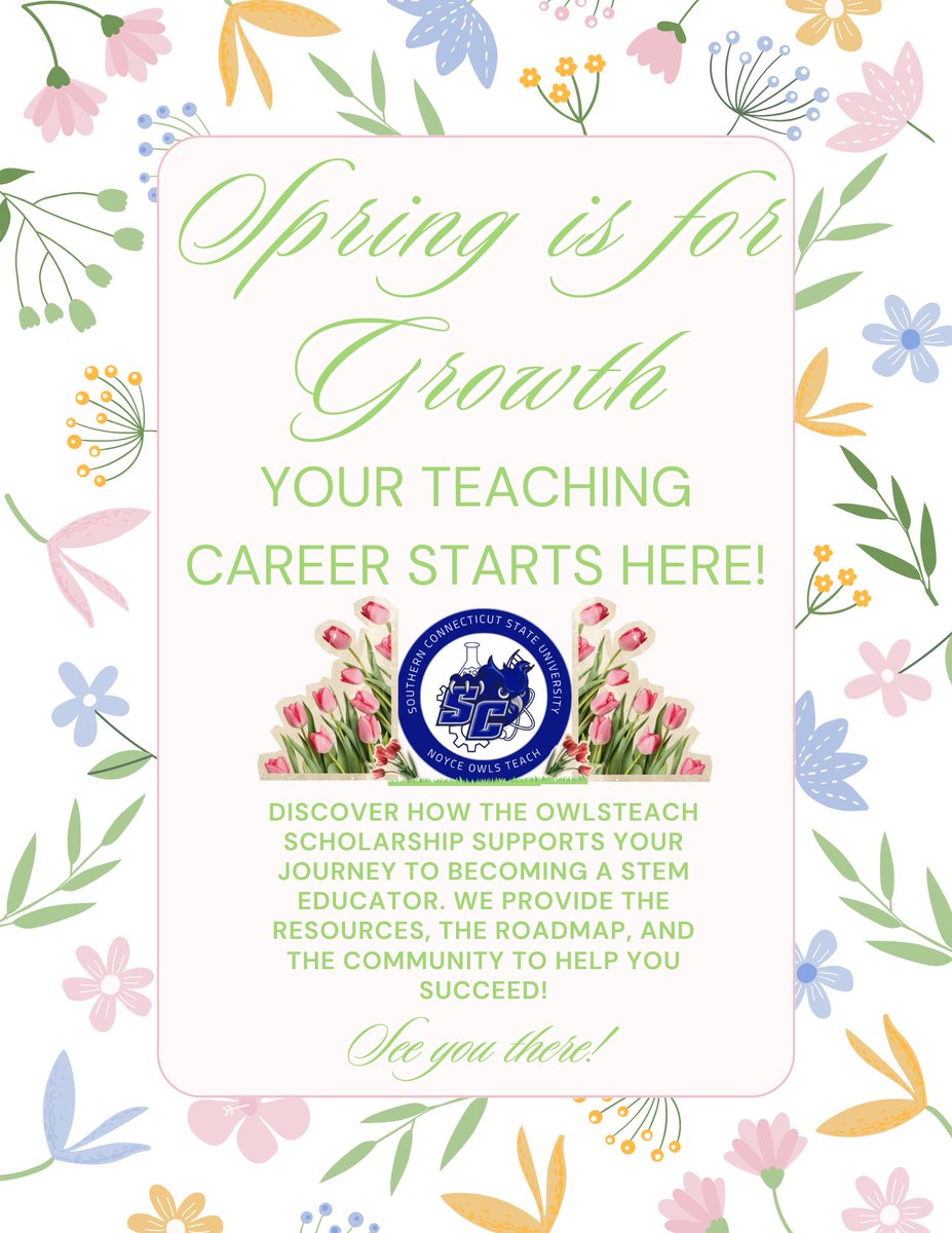 Spring is for Growth. Your Teaching Career Starts Here.
Discover how the OwlsTeach scholarship supports your journey to becoming a STEM educator. We provide the resources, the roadmap, and the community to help you succeed.  check your eligibility for the upcoming cycle.
#STEM