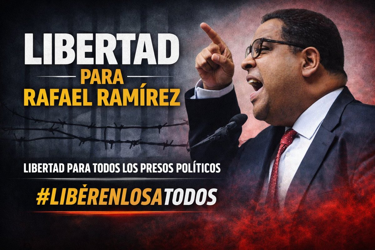 FrancoRLuis's tweet photo. Seguimos exigiendo la libertad plena de todos los #presospolíticos en Venezuela, exigimos la libertad plena del exalcalde @RafaelRamirezC y del Abogado @DavidBarrosoCh.
Libertad plena para todos! https://t.co/yFgRydxgcU