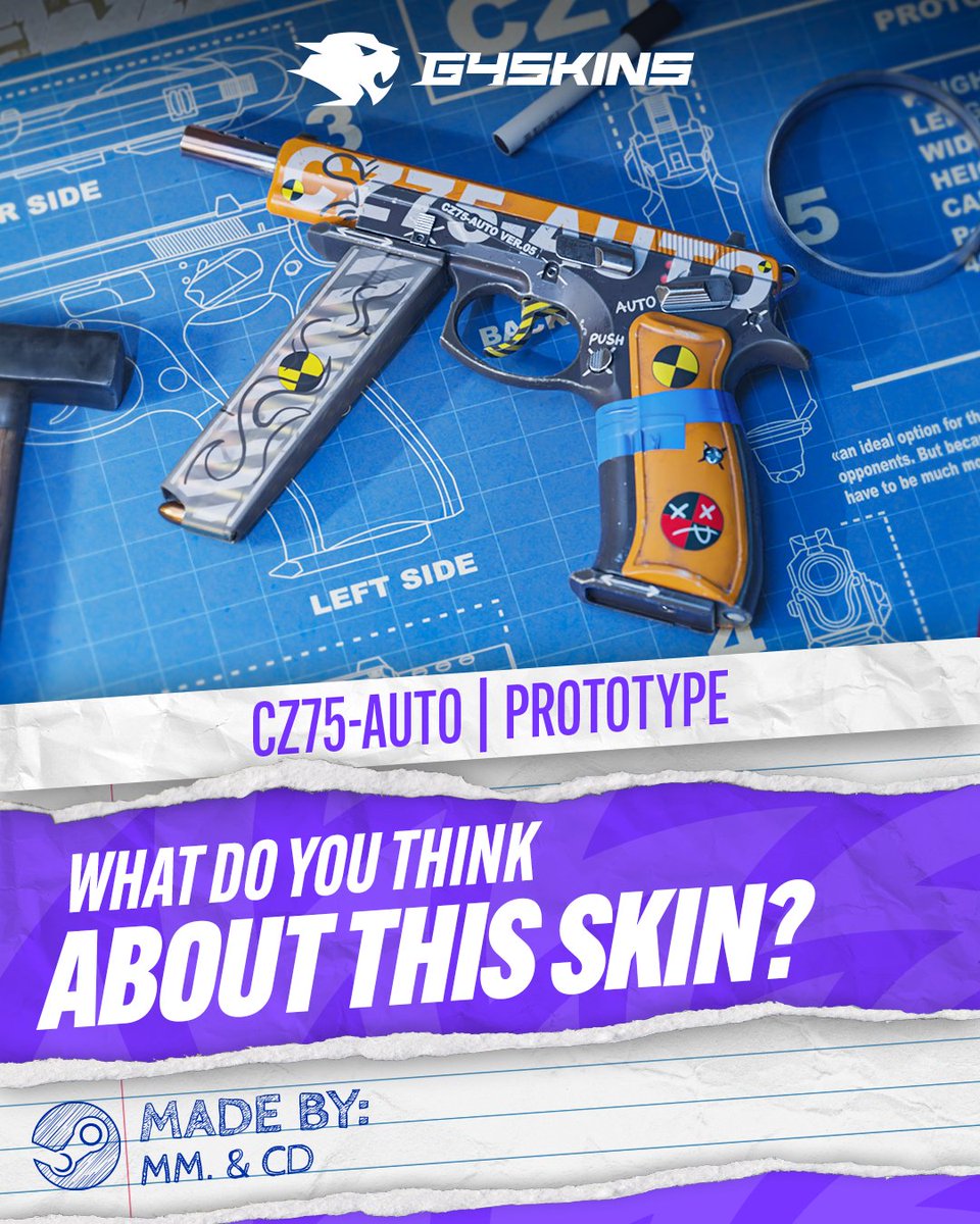g4skinsdotcom's tweet image. This one's stylish... what do you think?👀

#csskin #counterstrike #counterstrike2 #csgo #g4skins #cz75 #cs #cs2 #opinion #prototype