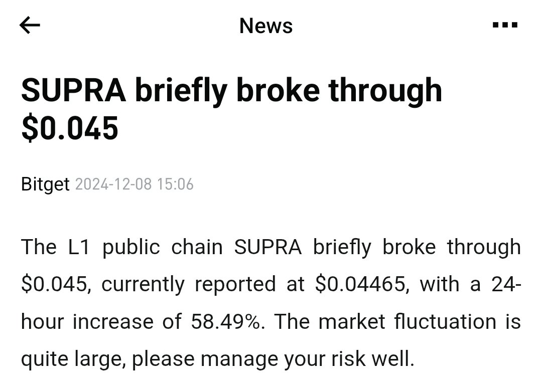 0xZrro's tweet photo. When $SUPRA $0.045!
Are You buying Or Selling..? 👀

@SUPRA_Labs https://t.co/I4h9JAUuc5
