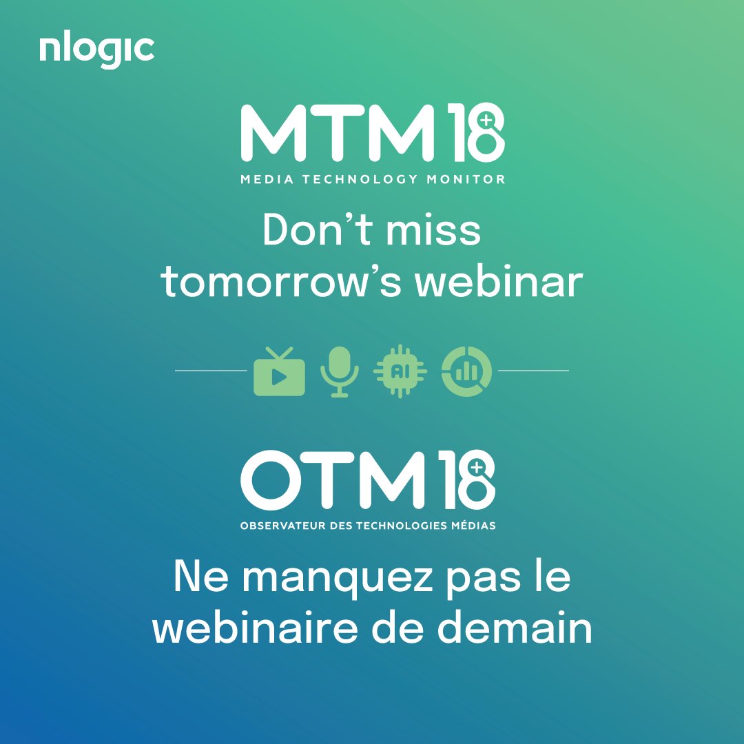 _NLogic's tweet photo. ⏰ Happening Tomorrow! 

The Media Technology Monitor’s Fall 2025 Sneak Peek webinar goes live March 26 at 1:30 PM EDT! If you work in media, marketing, advertising, or tech - this is your inside look at what’s next!  https://t.co/vj9GE8IS0a
#MTM #CanadianMedia #MediaTrends https://t.co/MgtuYY4Asm