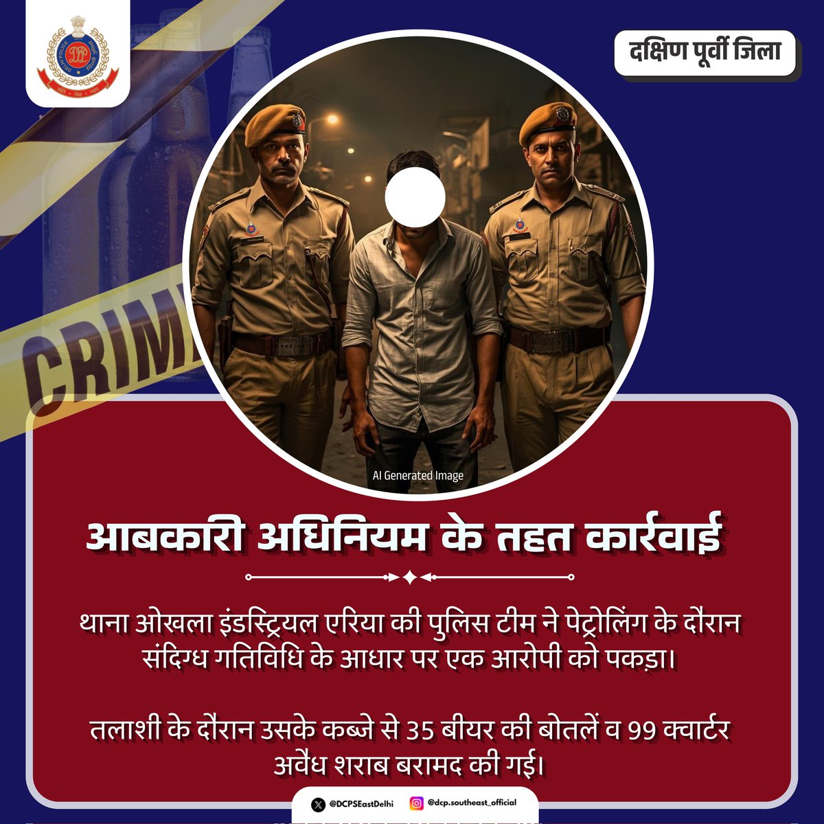 DCP South East Delhi tweet media