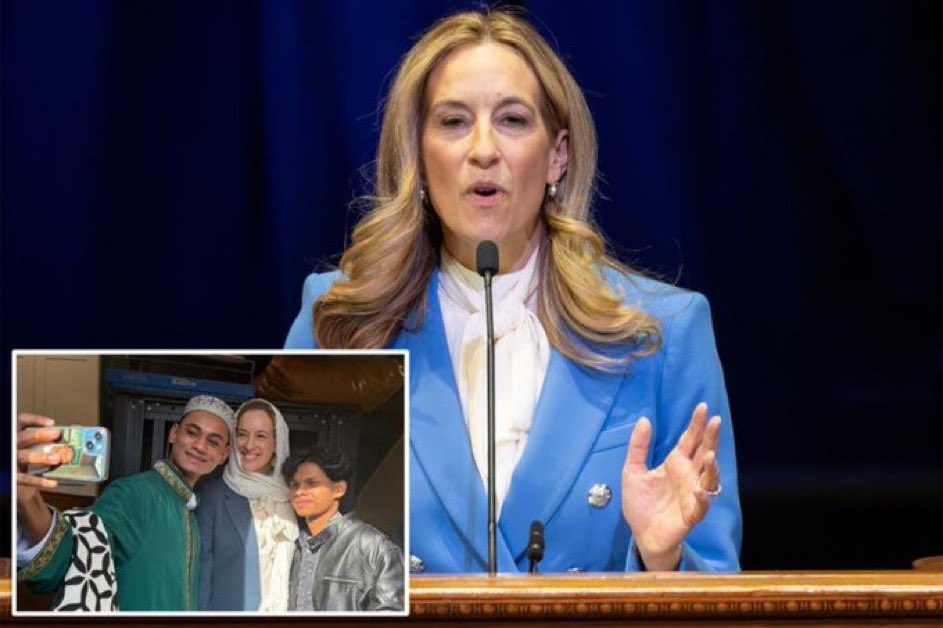 <a href="/GovSherrillNJ/">Governor Mikie Sherrill</a> 🚨”Woke” white liberal Democrat NJ Gov. Mike Sherrill <a href="/MikieSherrill/">Mikie Sherrill</a> attends mosque led by Muslim Jihadist Imam affiliated with the Islamic terrorist group Hamas. 
<a href="/FBIDirectorKash/">FBI Director Kash Patel</a>