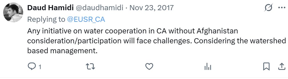 daudhamidi's tweet photo. @NajibSadid it’s great to see initiatives leveraging Track 2 diplomacy. As I’ve said before, Afghanistan inclusion is critical. https://t.co/o8EJfTEzKR