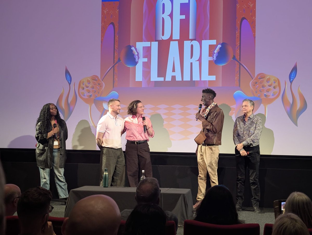 HumanDignityT's tweet photo. On Monday, the HDT team attended the world premiere of Out Laws at Europe's biggest and longest-running LGBT+ film festival @BFIFlare. 

This powerful film takes viewers on a global journey, uncovering the colonial roots of criminalisation of LGBT+ people whilst shining a light on our fearless partners @friedeldausab, Rosanna Flamer-Caldera and Raven Gill, who are challenging the very laws meant to silence them.

The film received a standing ovation from the entire auditorium 👏. Huge congrats to our friends and filmmakers James Lewis of The Good Side and @lexipowner for making such an important film and for being consummate storytellers.

There are still tickets available for Saturday morning’s screening so don’t miss it https://t.co/qocPfLVKgx