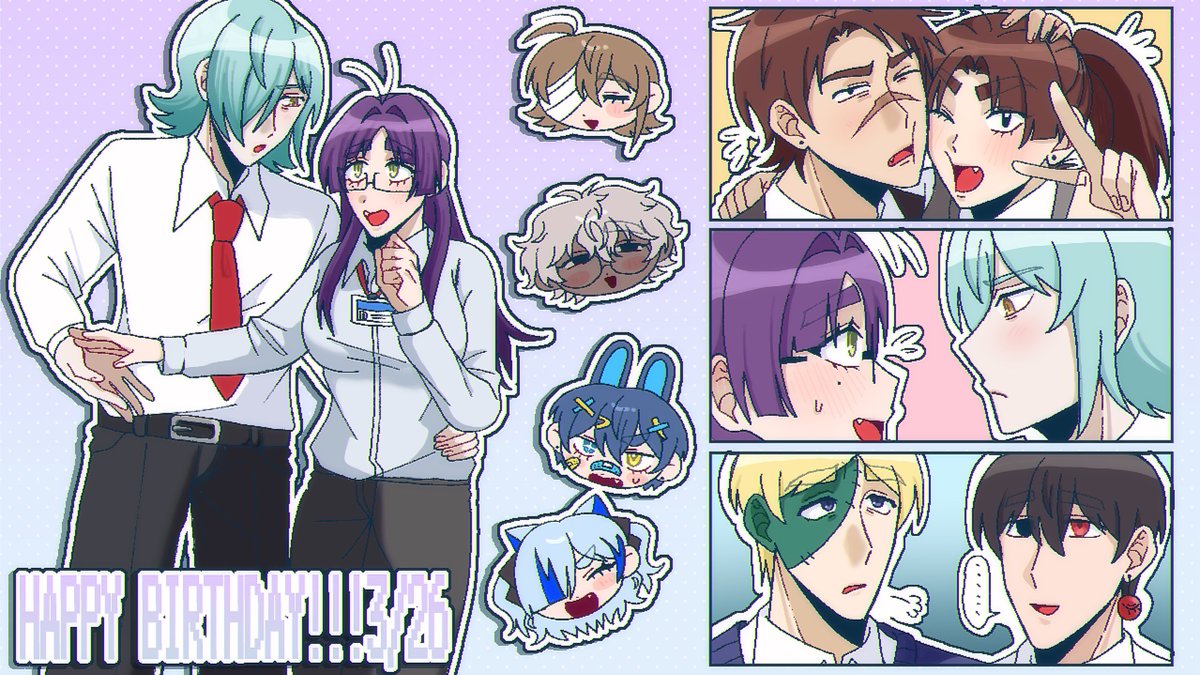 本日誕生日なので誕生日イラスト載せさせてください🎶