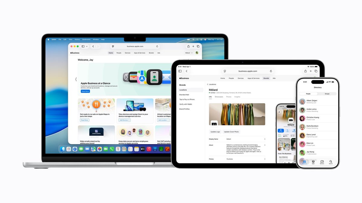 businessamfr's tweet image. Apple lance une nouvelle plateforme centralisée pour les entreprises fr.businessam.be/apple-lance-un… #Apple #AppleBusiness #PlateformeCentralisée #GestionDeParc #MessagerieProfessionnelle