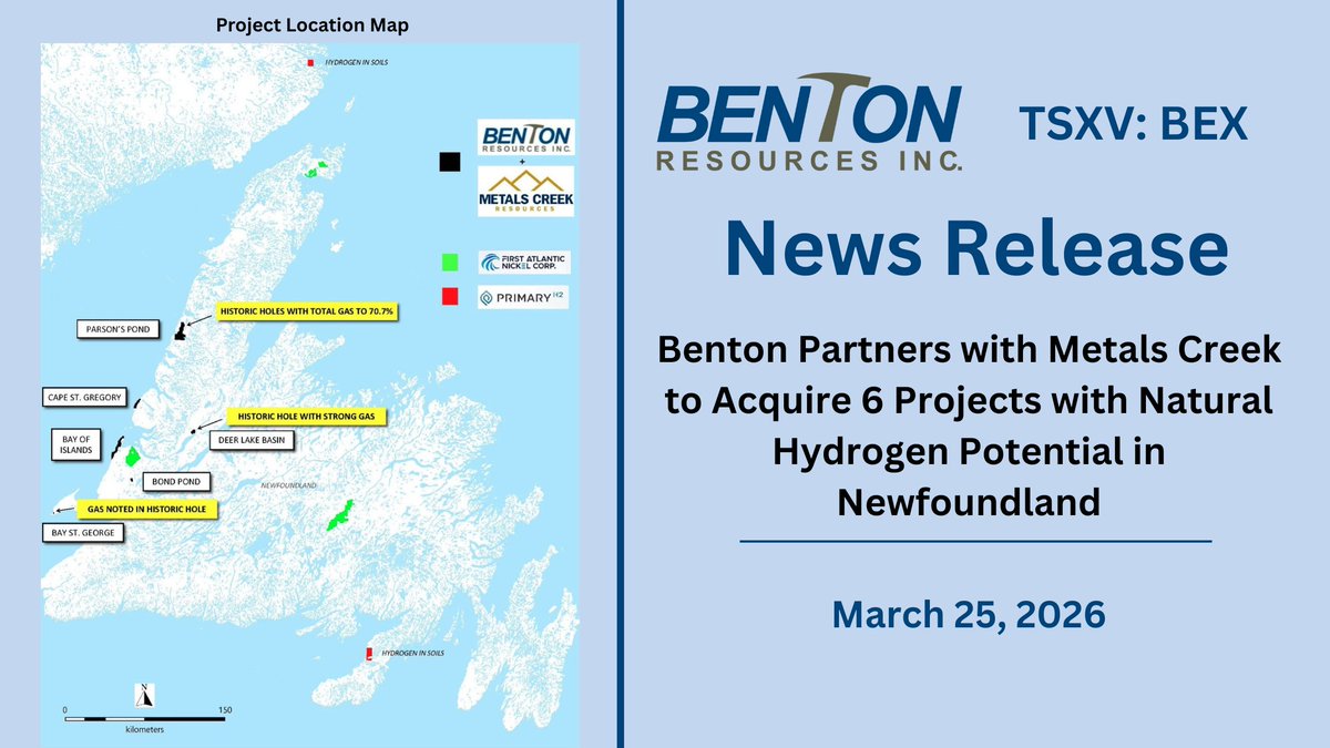 Benton Resources tweet media