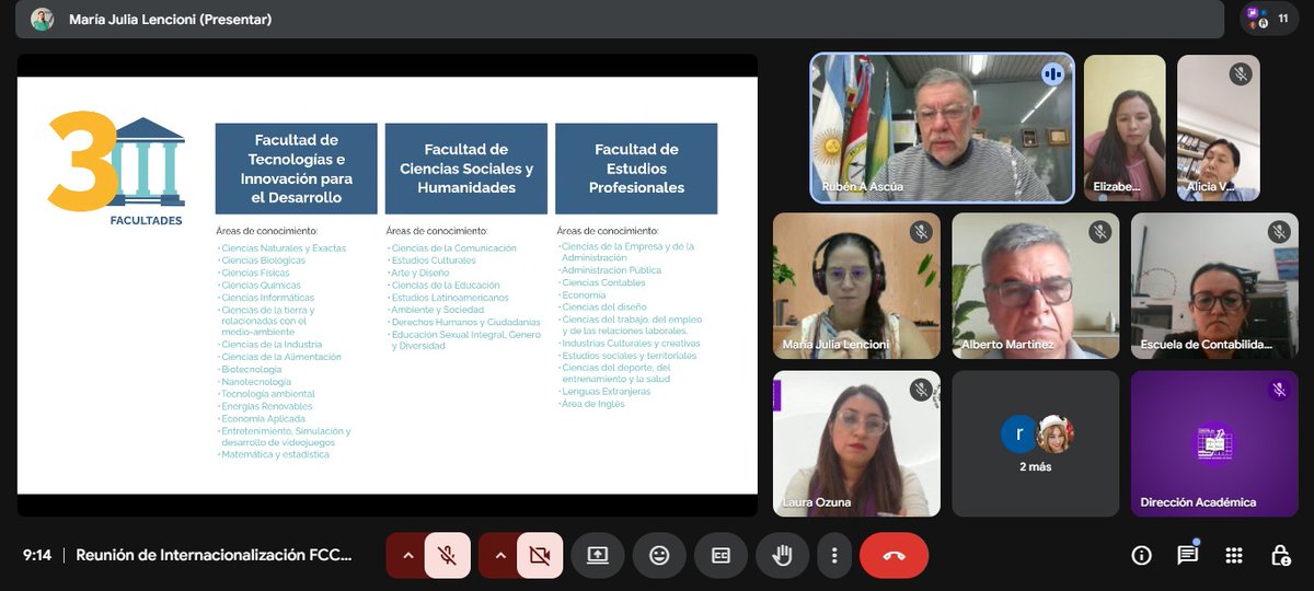 Contables_Unp's tweet photo. Se llevó a cabo la reunión de trabajo denominada “Internacionalización FCCAyE - UNP y UNRaf”, con el objetivo de fortalecer los vínculos de cooperación académica, movilidad estudiantil y desarrollo de proyectos conjuntos con la Universidad Nacional de Rafaela (Argentina). 🇦🇷🇵🇾 https://t.co/45sFlylAxK