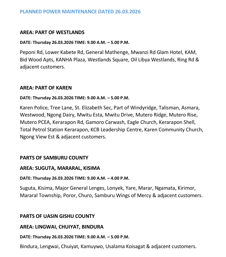 Kenya Power tweet media