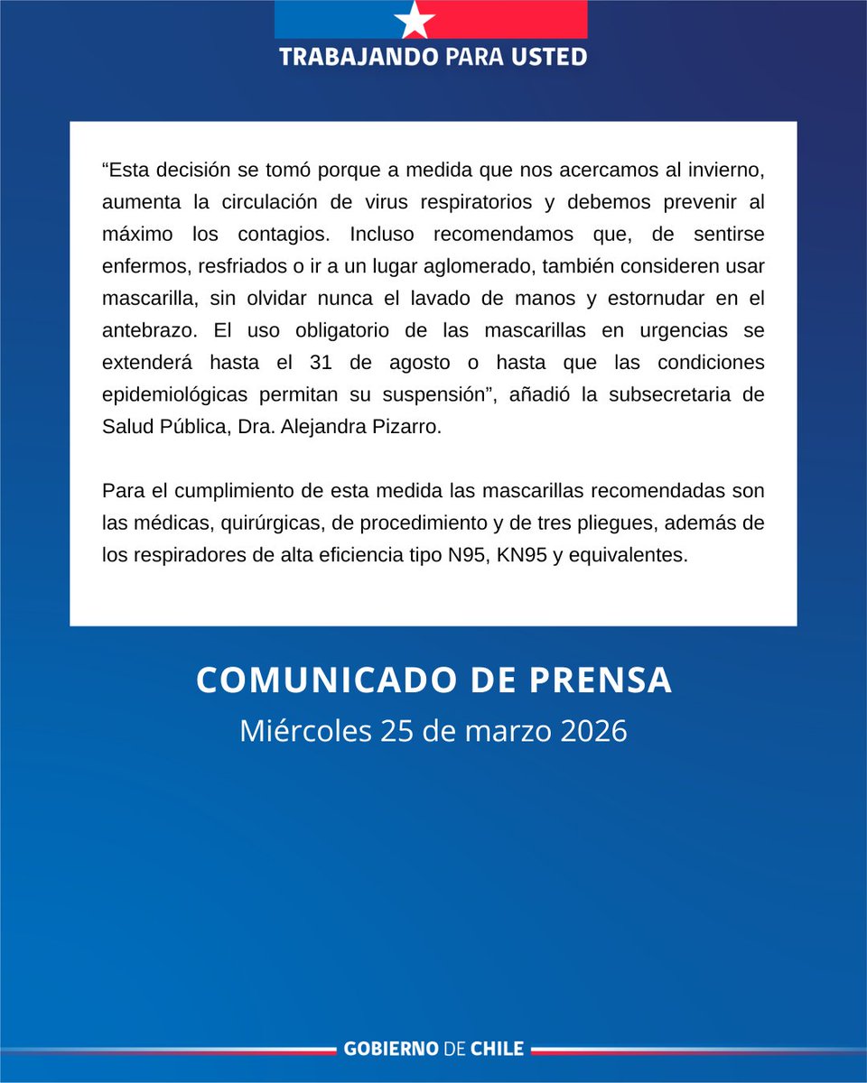 Ministerio de Salud tweet media