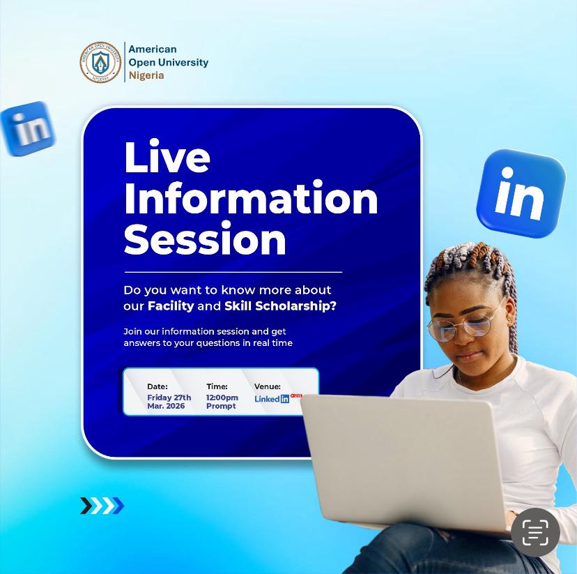 AGlobal_Campus's tweet image. Do you want to know more about our facility and SKILL Scholarship? 

Join American Open University this Friday by 12pm for our information session.

This will be happening live on LinkedIn💯

Don’t miss out—this could be your first step forward! 🤌

#linkedinlive #scholarships
