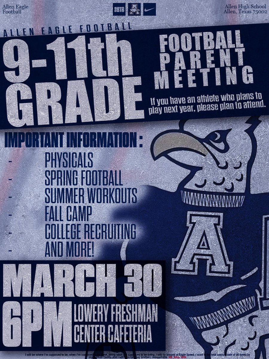 Allen Eagles Football ⭐️⭐️⭐️⭐️⭐️ tweet media
