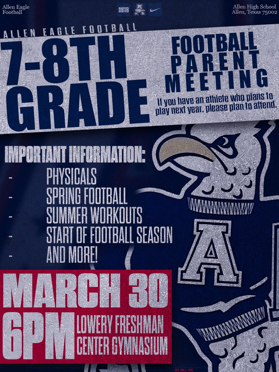 Allen Eagles Football ⭐️⭐️⭐️⭐️⭐️ tweet media