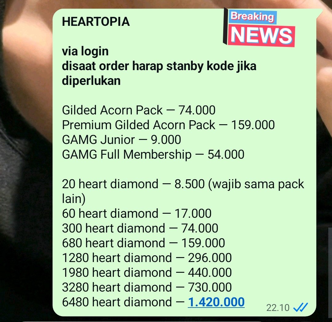 mau infooo, top up Heartopia close dulu ya! belum ada stok. kosong bgt tumben start hari ini 😭 ready kisaran 10 harian lagii. yang kepo pl, bisa cek dibawah.