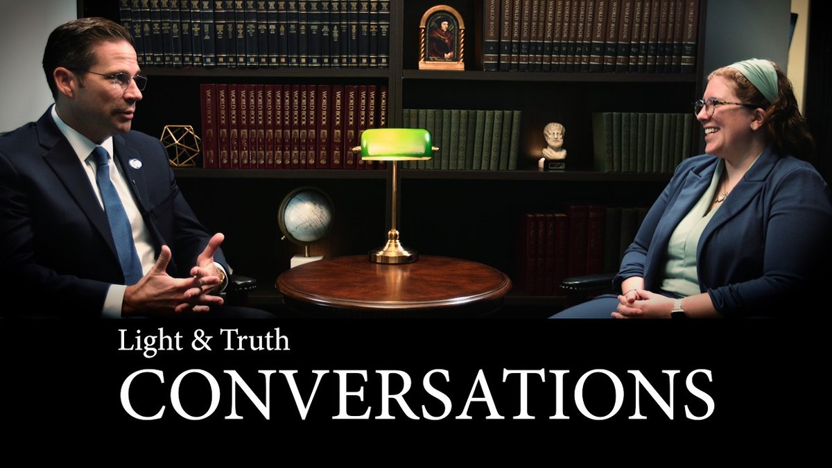 UofDallas's tweet image. In Light &amp;amp; Truth, UDallas President Jonathan J. Sanford sits down with Katie McGrady, BA ’11, to discuss faith, vocation and the value of a Catholic liberal arts education.

Watch: hubs.ly/Q048hnv70

#UDallas #LightAndTruth #CatholicEducation