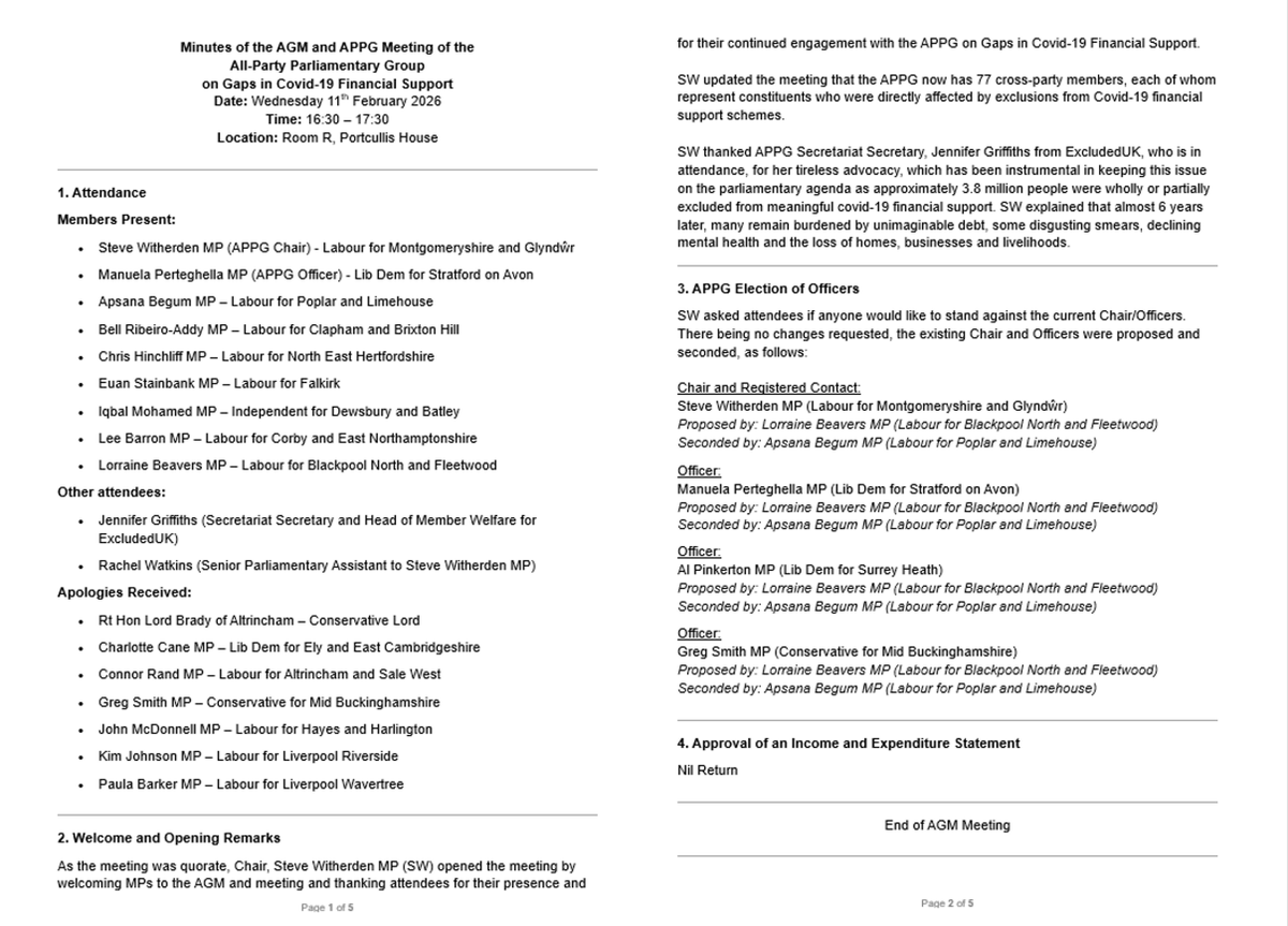 APPG Gaps in Covid-19 Financial Support tweet media