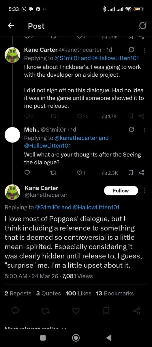 Green WB (Gregson) tweet media