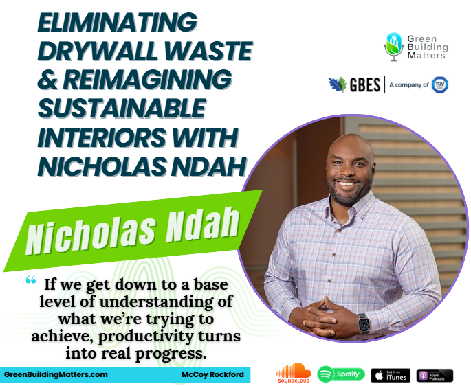 CharlieCichetti's tweet photo. This episode is a masterclass in modern construction sustainability.

Nicholas Ndah breaks down how eliminating waste, rethinking materials, and simplifying project execution can radically improve both environmental impact and long-term building performance. https://t.co/JcnIBCgtc4