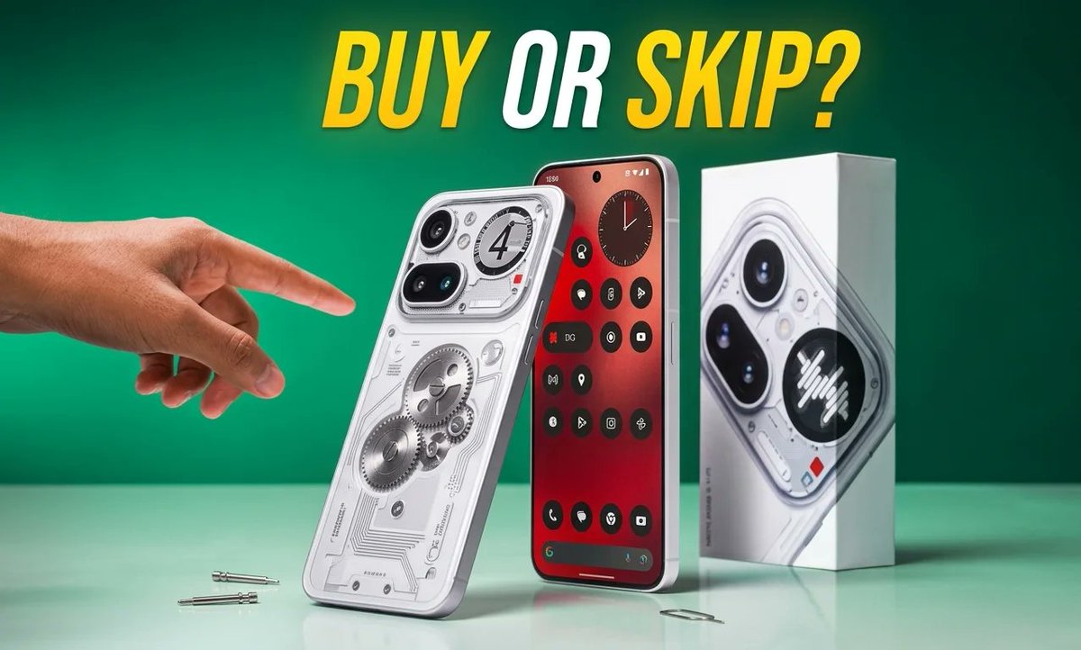 Pickmytechai's tweet image. Looking for a stylish and powerful mid range phone in 2026?
The Nothing Phone 4a brings a clean design, strong performance, and a 50MP camera setup that actually delivers.
pickmytechai.com/nothing-phone-…
#NothingPhone4a #NothingPhone #Smartphone2026, #BudgetSmartphone