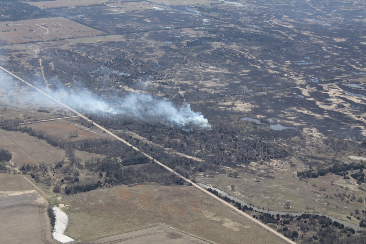 HarveyCountyEM's tweet photo. This week marks 10 years since what's now known as the Burmac Fire. This large grassland fire started in eastern Reno County and spread into western Harvey County, requiring a multi-day, multi-agency response. https://t.co/I0dlJThzMy