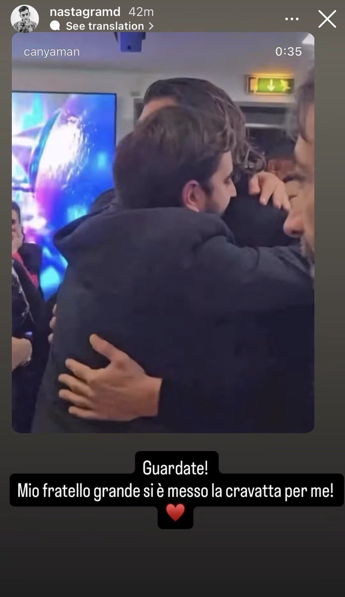 ♦️Giovanni Nasta - Look my older brother #CanYaman has put on a tie for me! ❤️