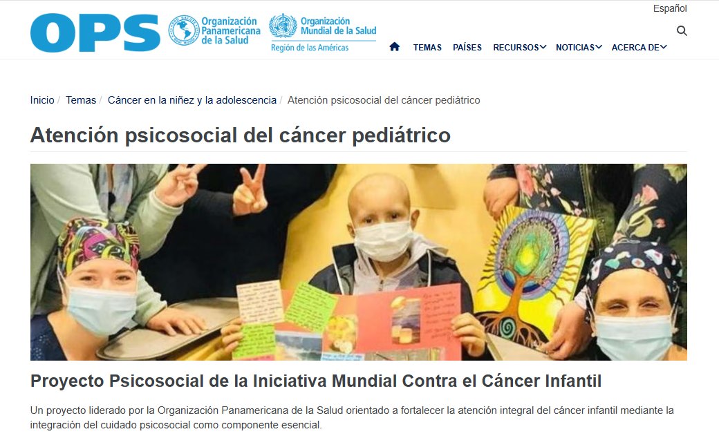 vivitrigoso's tweet photo. Compartimos la página del Proyecto Psicosocial de la Iniciativa Mundial de @pahowho contra el Cáncer Infantil #CureAll 

En ella podrán conocer más sobre el proyecto en Latinoamérica y el Caribe y podrán acceder a recursos valiosos. 

https://t.co/V6JowTD1EV https://t.co/Hhh9sxKeqC