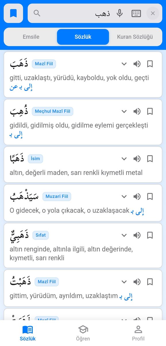 ebubekr53's tweet photo. Kavaid'e gelen yeni güncellemeyle birlikte kelimelerin anlam kısmı zenginleştirildi.
Kelimelerin muhtelif, mecazi yakın anlamları ve fiillerin harfi cerli kullanımları eklendi, iyi çalışmalar.

Kavaid arapça türkçe sözlük https://t.co/RrbtIZZscD