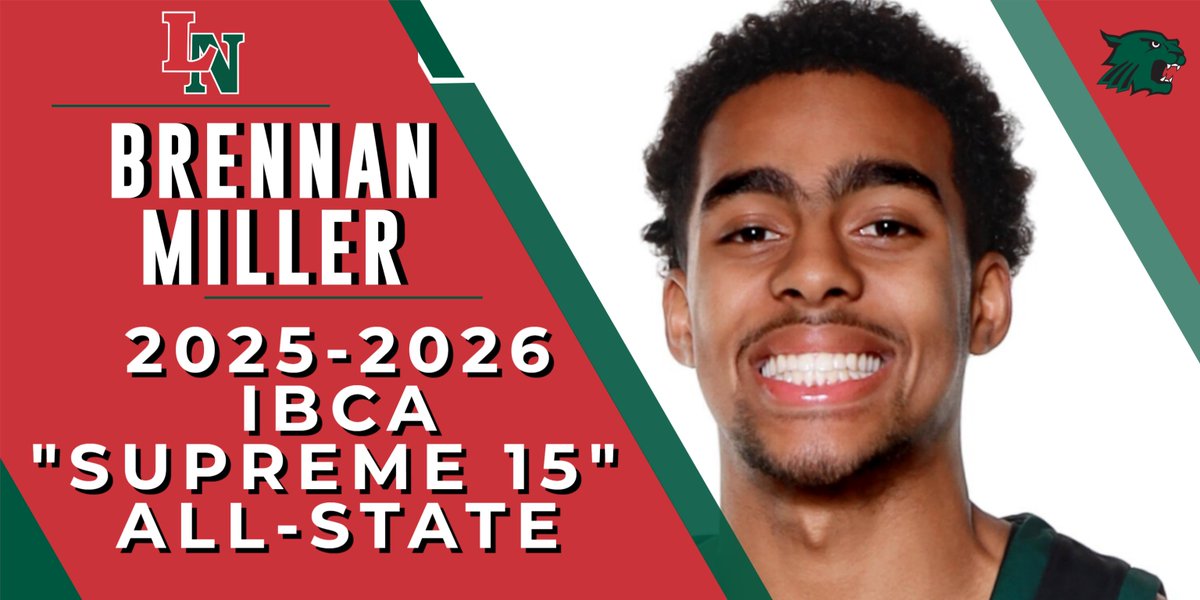 lnwildcats's tweet photo. Congratulations to senior Brennan Miller for being selected to the IBCA "Supreme 15" All-State team! Well deserved!  @lnhswildcats @ltgoodnews @cgiffin78 @LNBoysBball https://t.co/4GNF7nstSX