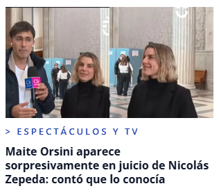 hay alguna wea en la que no este metida Maite Orsini