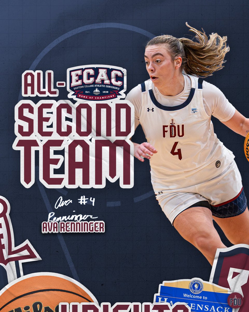FDUKnightsWBB's tweet image. congratulations to Ava Renninger who was named to the 2026 All-ECAC Second Team!!

#uKNIGHTED | #NECWBB