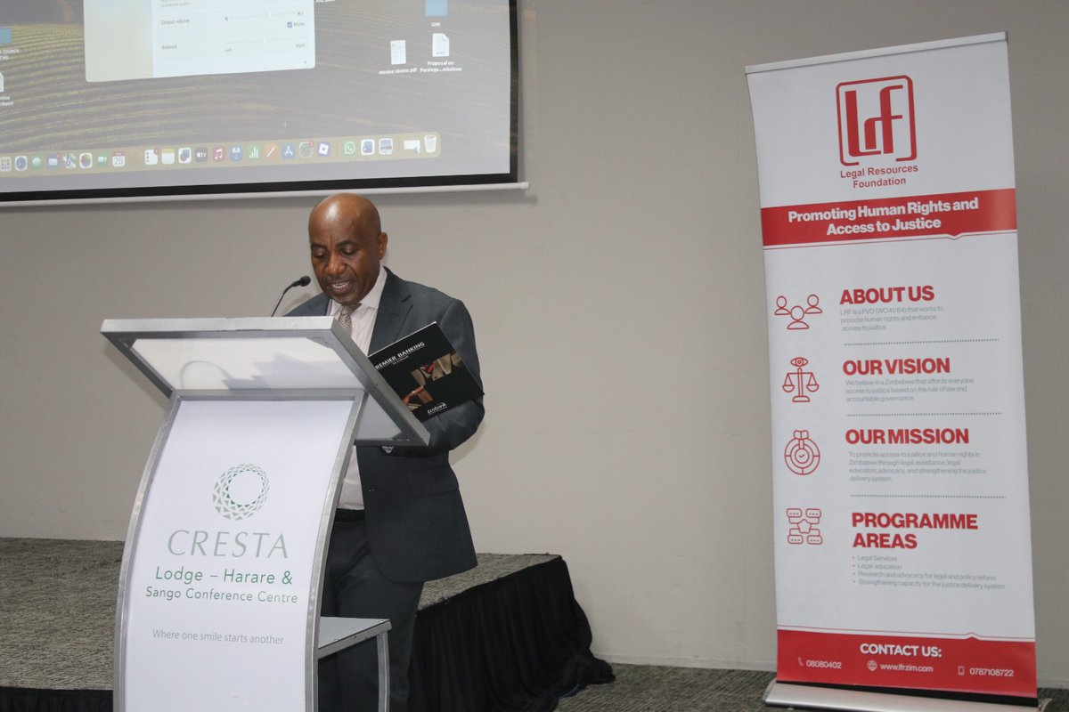 LRFZimbabwe's tweet photo. The Legal Resources Foundation (LRF) is this morning hosting its inaugural launch of Friends of the LRF initiative at Cresta Lodge Msasa. The meeting brings together a dynamic mix of stakeholders, partners, and advocates united by a shared commitment to advancing access to justice in Zimbabwe. Held under the theme “Justice for All: Strengthening Access to Justice Through Partnership,” the gathering is sparking meaningful conversations and renewed energy around collaboration in promoting human rights and access to justice across communities and workplaces.
The morning is unfolding through engaging reflections, thought-provoking insights, and rich dialogue, as leaders in the justice and human rights space exchange perspectives on the current landscape and the urgent need for collective action. The introduction of the Friends of the LRF Initiative is setting the tone for stronger partnerships, while a vibrant panel discussion is tackling the realities of operating within a challenging civic space and exploring practical ways to strengthen access to justice, including within workplaces.
As momentum builds, participants are being called to step forward and “join the circle,” reinforcing a shared responsibility to champion justice, protect rights, and ensure that no one is left behind whether in communities or in the workplace.