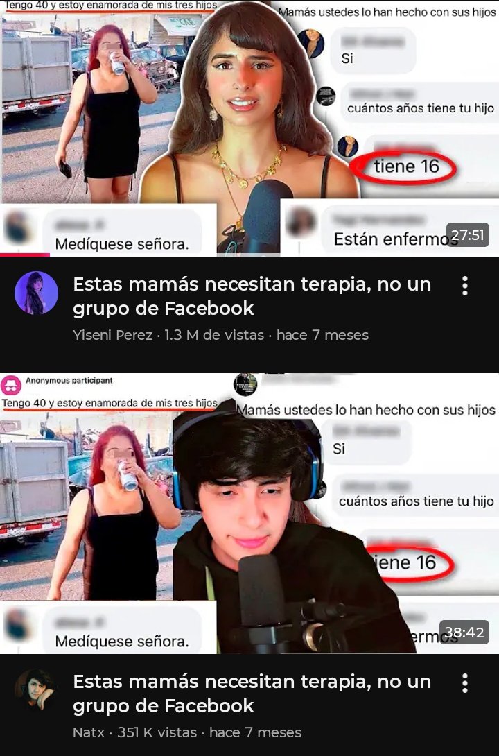 ElControlZ's tweet photo. @Yonnalexcasti15 Reaccionar no es el problema, disfrazar la miniatura y el título para que parezca contenido propio, sí. https://t.co/P3ScgbdOiJ