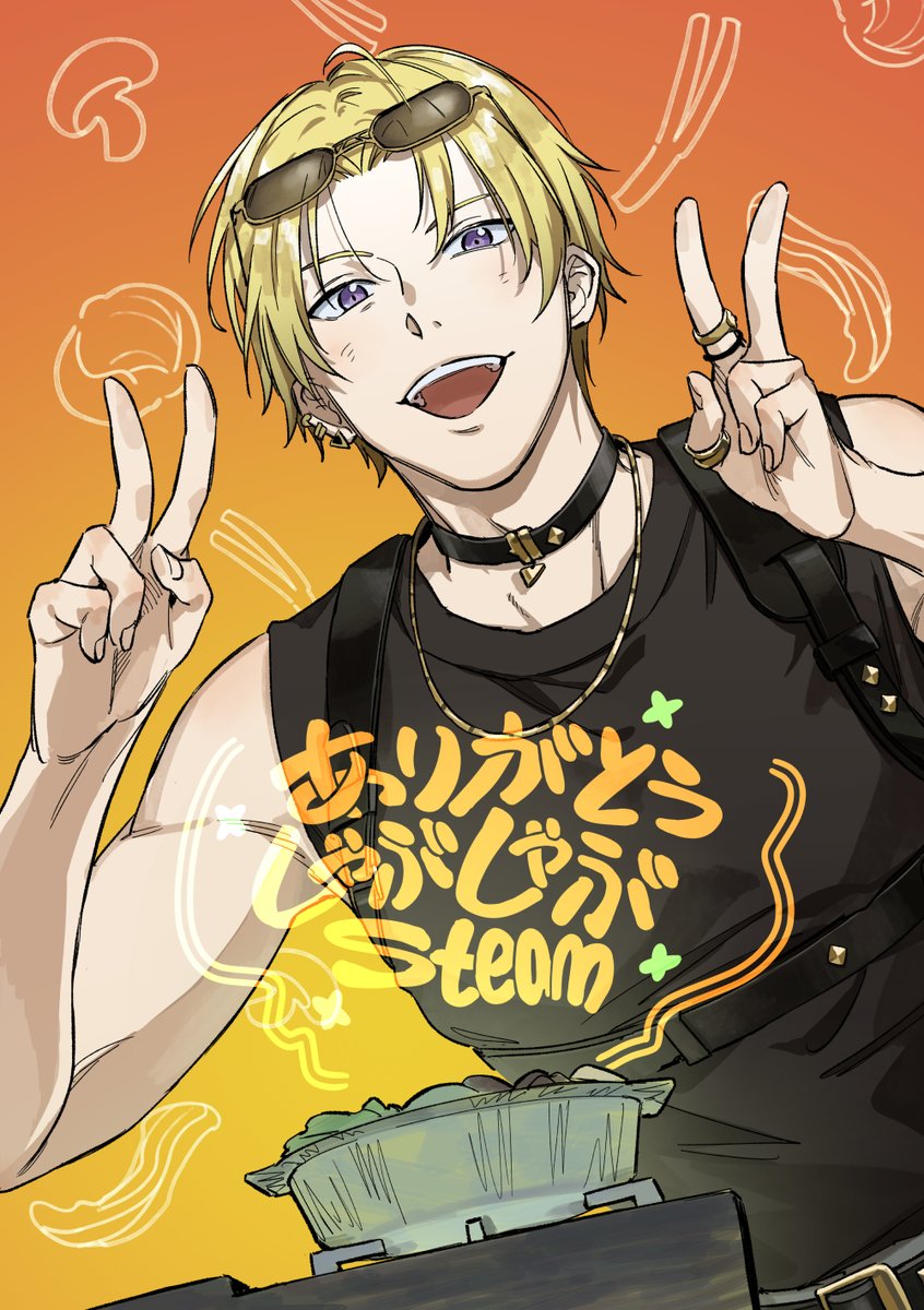 #drawluca
野菜いっぱい食べだ！✌