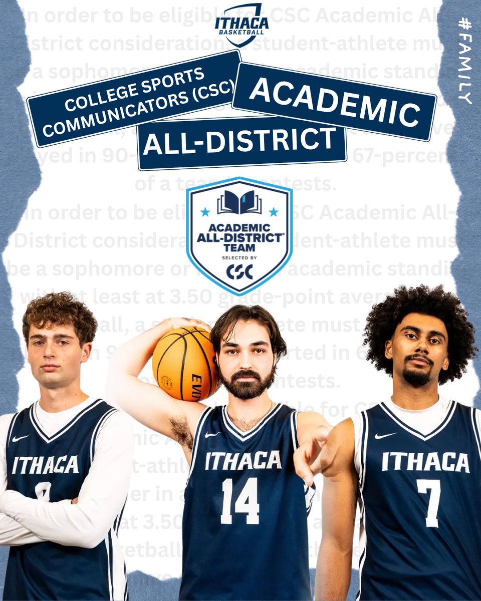 Ithaca Men's Basketball tweet media
