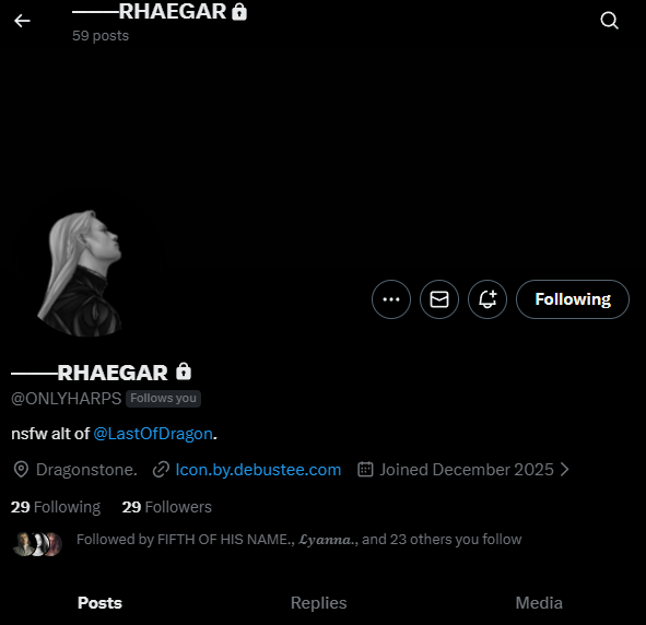 RHAEGAR. tweet media