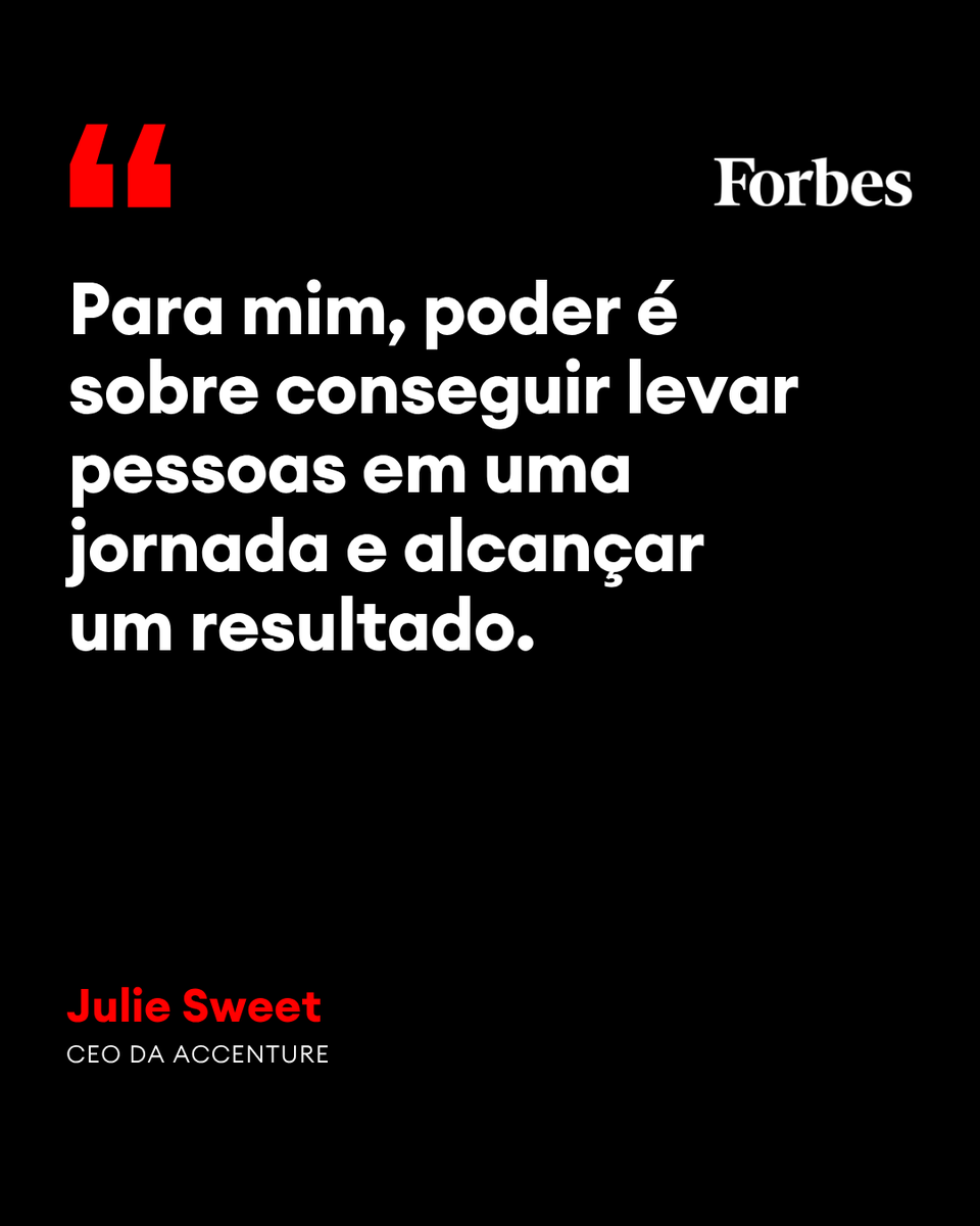 ForbesBR's tweet image. Julie Sweet é executiva americana e CEO da Accenture, reconhecida por liderar uma das maiores consultorias globais em inovação, tecnologia e transformação empresarial.

 #JulieSweet #Lideranca #Sucesso #Objetivo #FraseDoDia #ForbesBR