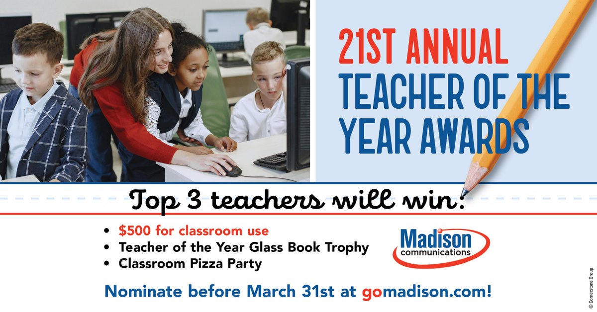 gomadison's tweet photo. **LESS THAN 1 WEEK LEFT!**
Submit your nomination before the end of business on March 31st at https://t.co/jDJwbMw2uv! https://t.co/NKsdnFdqKe