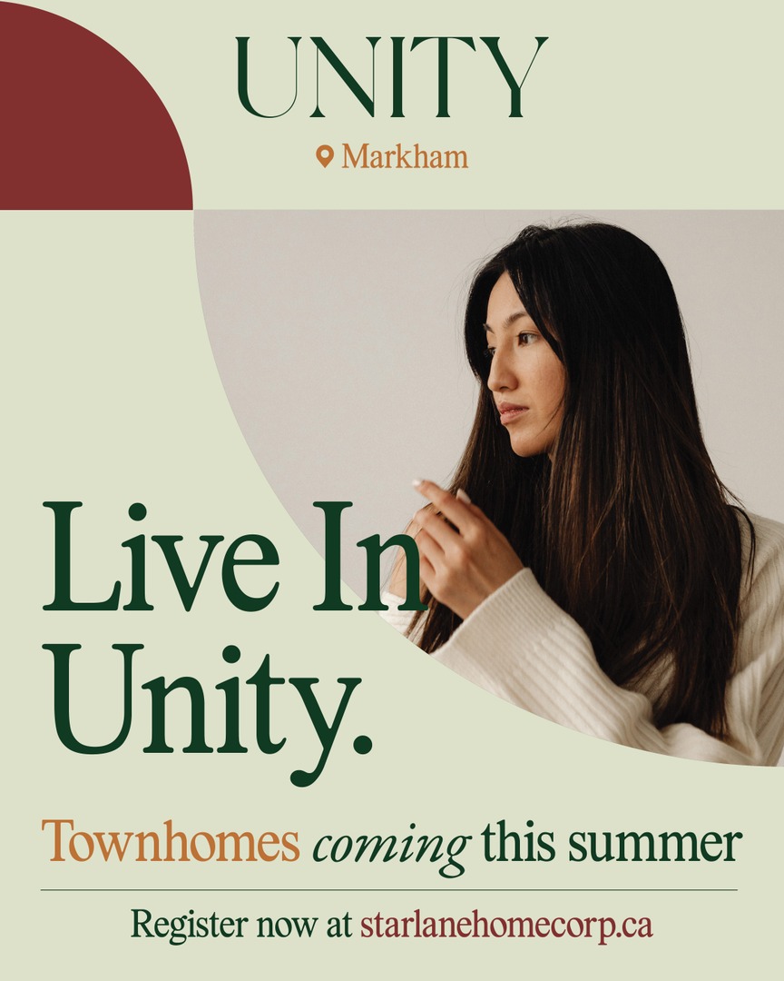 StarlaneHomes's tweet photo. Your New Lifestyle Starts Here

Unity is bringing 250 modern townhomes to Warden and Elgin Mills this Summer. 

Register today at https://t.co/3QB7Li2lsf to be first through the doors at our grand opening. https://t.co/RFoEewRhle