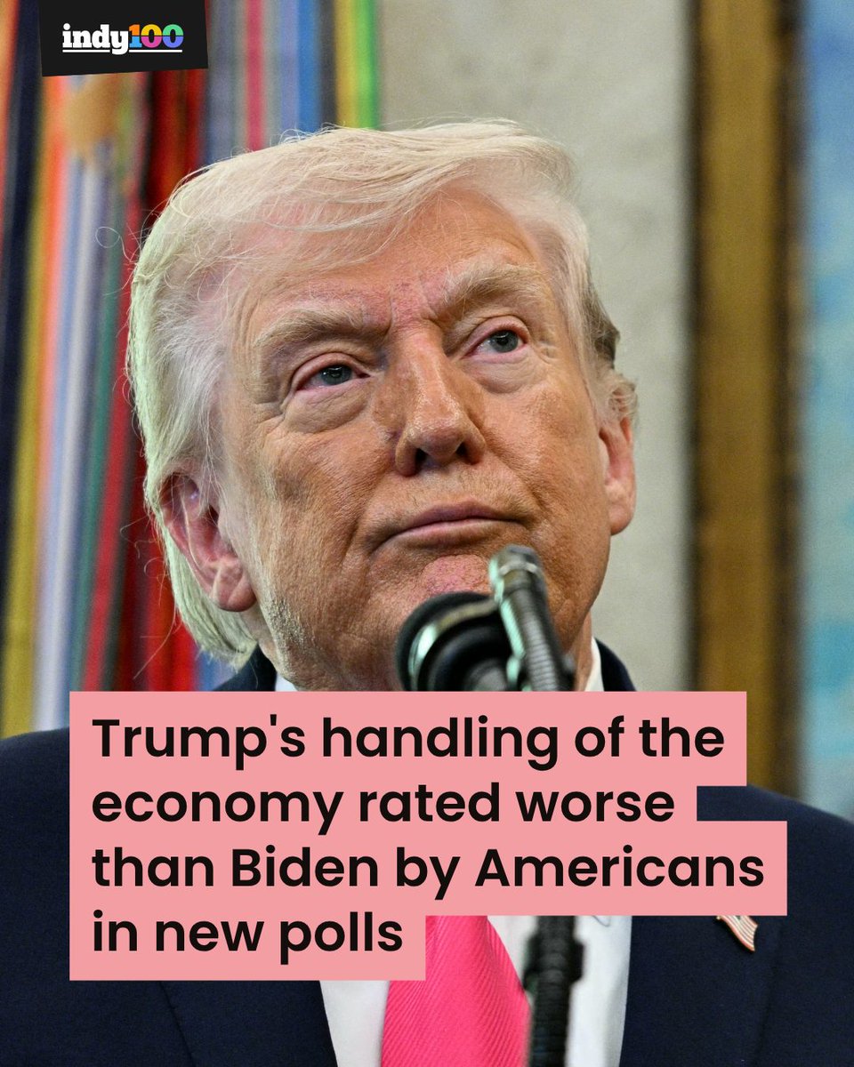 indy100's tweet image. Trump's more unpopular than ever 😬

Americans aren't happy with President Trump as they continue to feel the impact of rising oil and gas prices due to the Iran war.

#DonaldTrump #Biden #Economy #NewPoll #USPolitics

indy100.com/politics/trump…