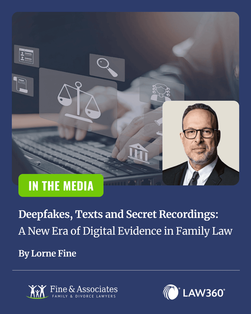 Toronto_Divorce's tweet photo. Digital evidence is playing an increasingly important role in family law disputes across Ontario, and the landscape is changing fast.

Lorne Fine breaks down these emerging challenges and what they could mean for your case.

Read the full article here: https://t.co/LQFG5WPQS8 https://t.co/LuSRYBgQeX