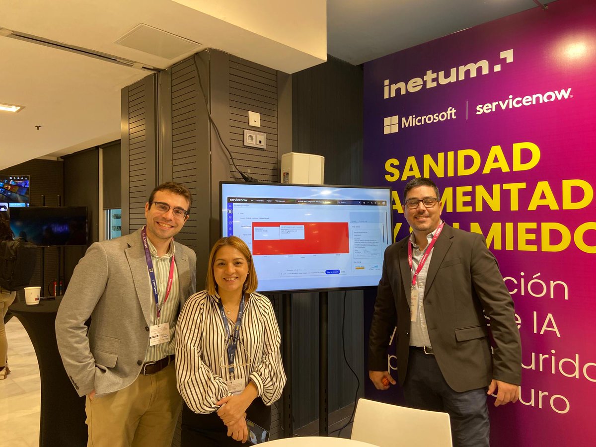 inetum_es's tweet image. [#España] Asistimos al XXIX Congreso Nacional de Informática de la Salud 2026, #inforsalud26.

Puedes encontrarnos en el stand conjunto con @ServiceNow y @MicrosoftES, bajo el lema "Sanidad aumentada y sin miedo".

#sanidad #salud #informática
#innovación