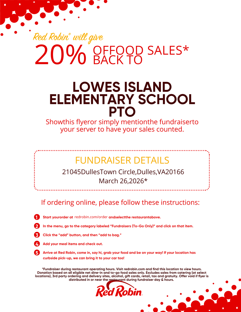 Lowes Island Elementary PTO tweet media