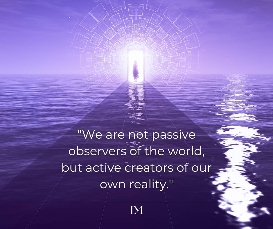LynneMcTaggart's tweet image. We are not passive observers of the world, but active creators of our own reality 💫

 #MindsetMatters #SelfGrowth #MotivationDaily #InspirationQuotes #EmpowerYourself #MindfulLiving #CreateYourReality #intention #meditation