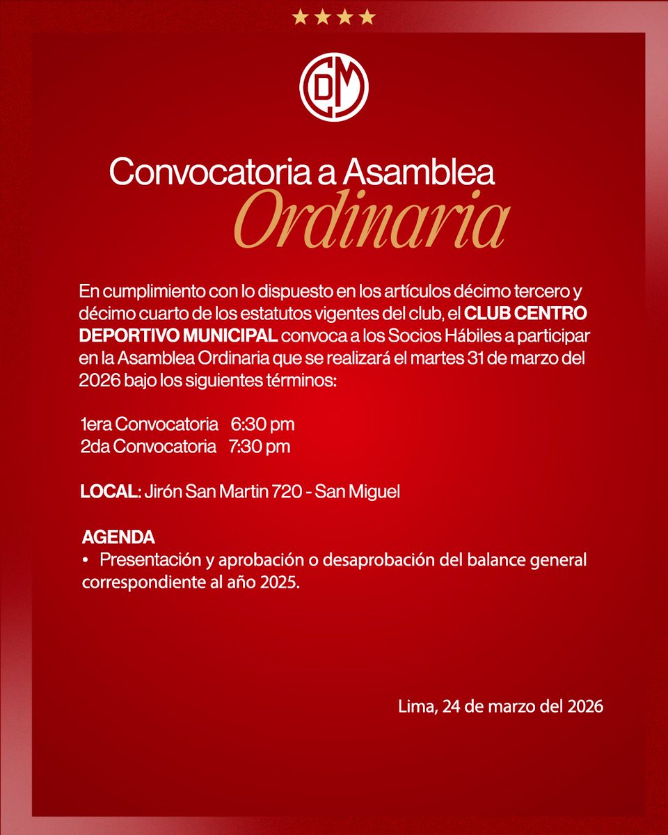 Club Centro Deportivo Municipal tweet media