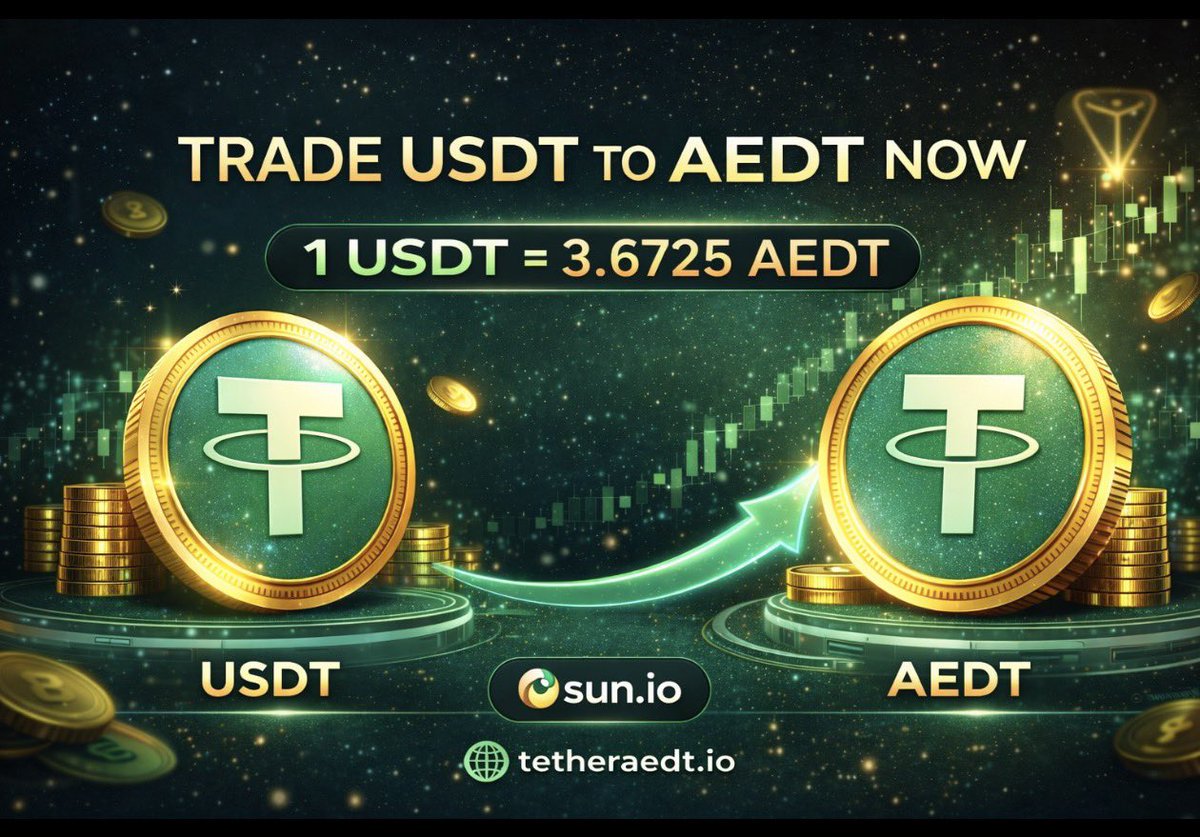tetherAEDT's tweet photo. #AEDT #USDT #Stablecoin #TRON #Crypto #CryptoTrading #DeFi #Blockchain #CryptoNews #Web3
#SwapNow #CryptoSwap #DEX #SunSwap #Sunio #TRX #CryptoMarket #TradeCrypto #Altcoins https://t.co/Wbs146rqCC