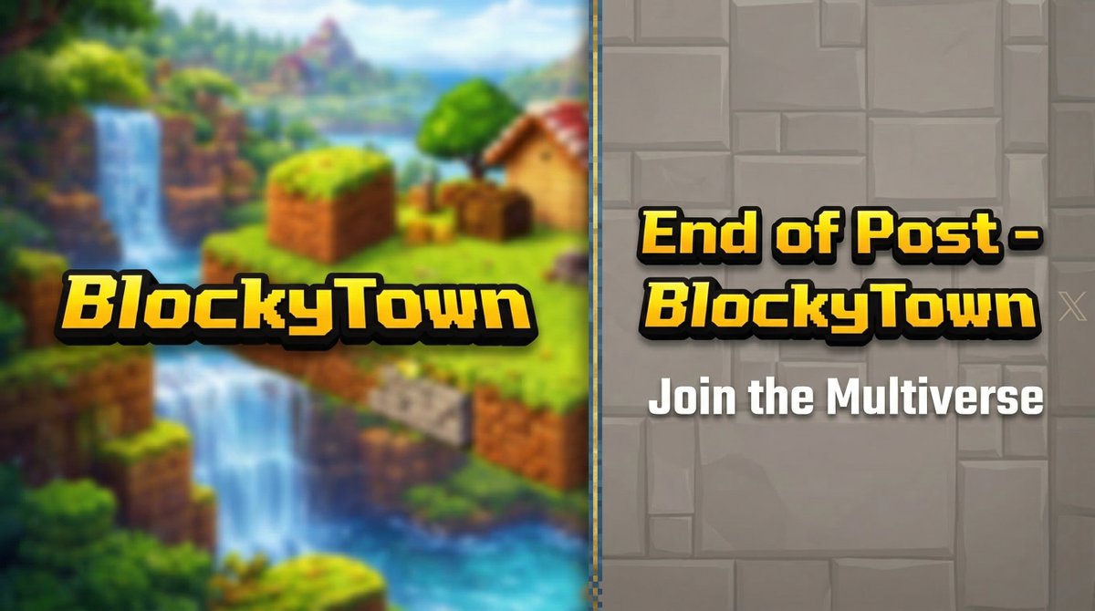 Blocky Town tweet media